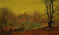 A Moated Yorkshire Home by John Atkinson Grimshaw