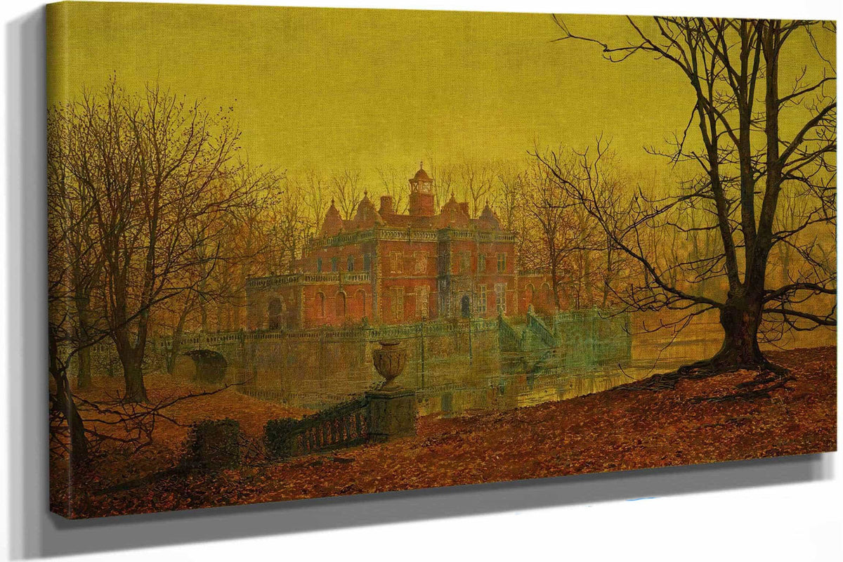 A Moated Yorkshire Home by John Atkinson Grimshaw
