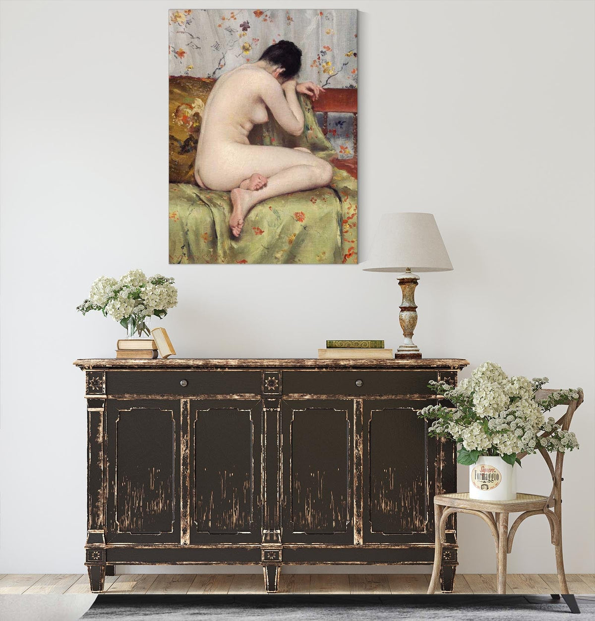 A Modern Magdalen About by William Merritt Chase