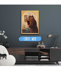 A Monk Examines Himself In A Mirror by Carl Bloch