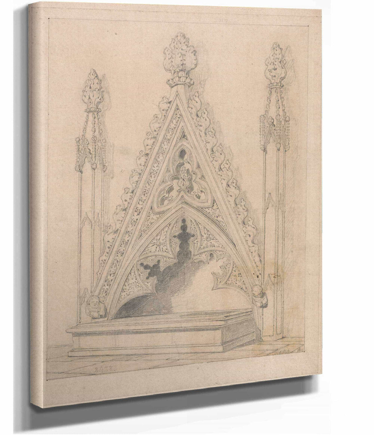 A Monument In Raveningham Church Norfolk by John Sell Cotman