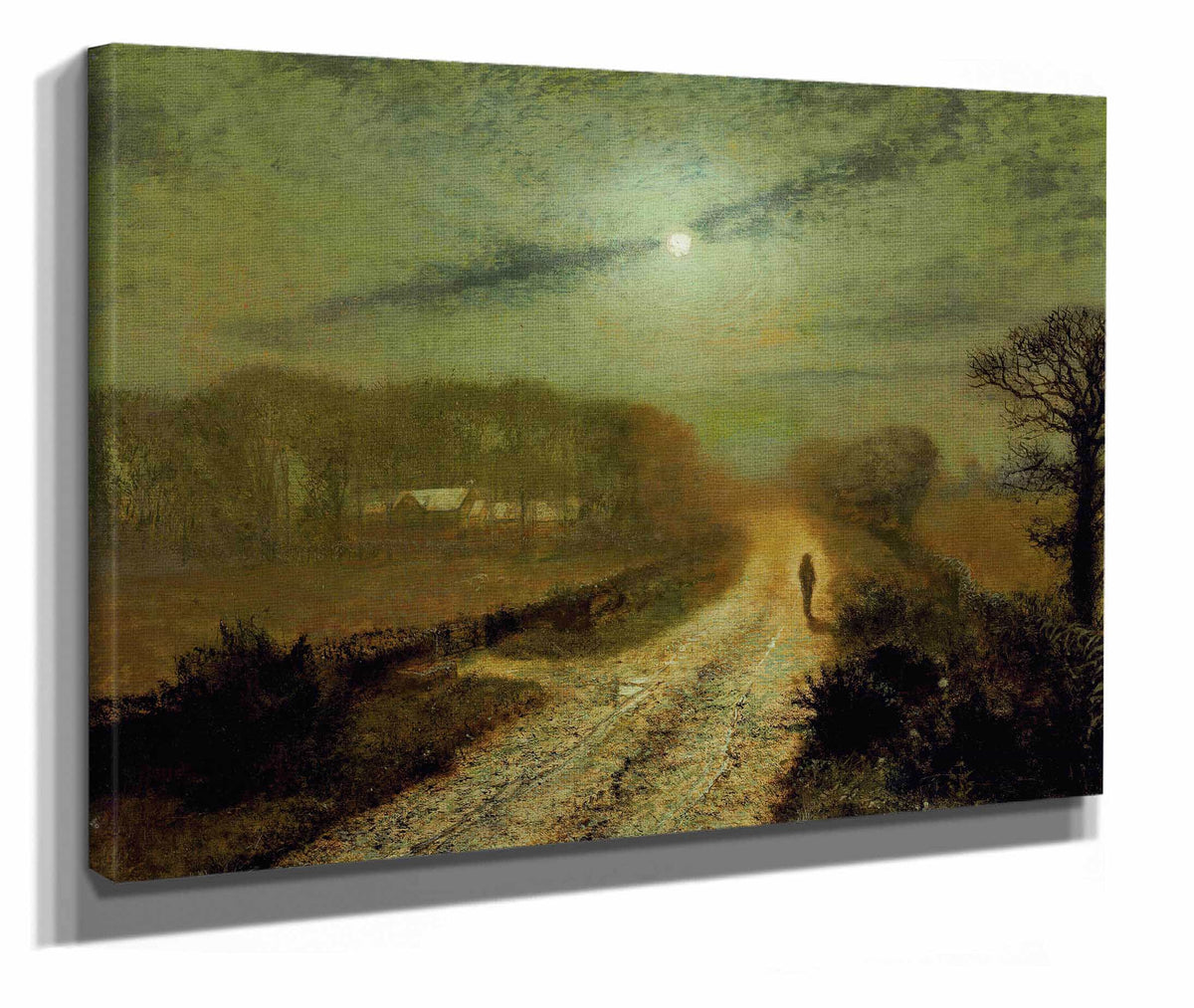 A Moonlit Landscape by John Atkinson Grimshaw