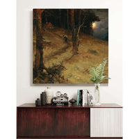 A Moonlit Night In The Forest by Julius Sergius Klever