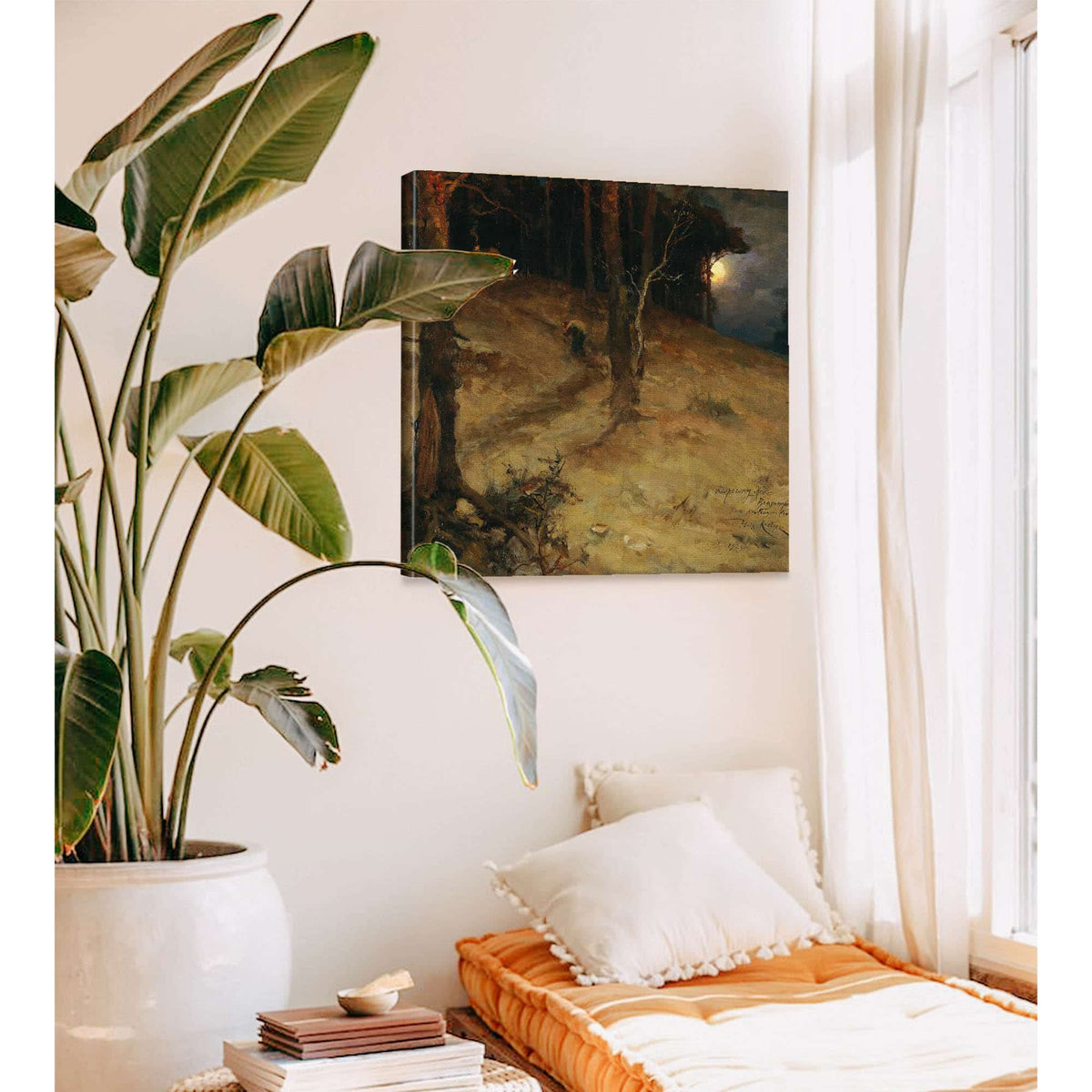 A Moonlit Night In The Forest by Julius Sergius Klever