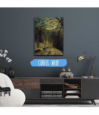 A Moonlit Street by John Atkinson Grimshaw