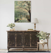 A Moonlit Stroll Bonchurch Isle Of Wight by John Atkinson Grimshaw