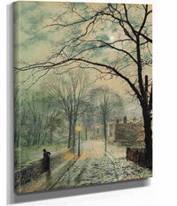 A Moonlit Stroll Bonchurch Isle Of Wight by John Atkinson Grimshaw