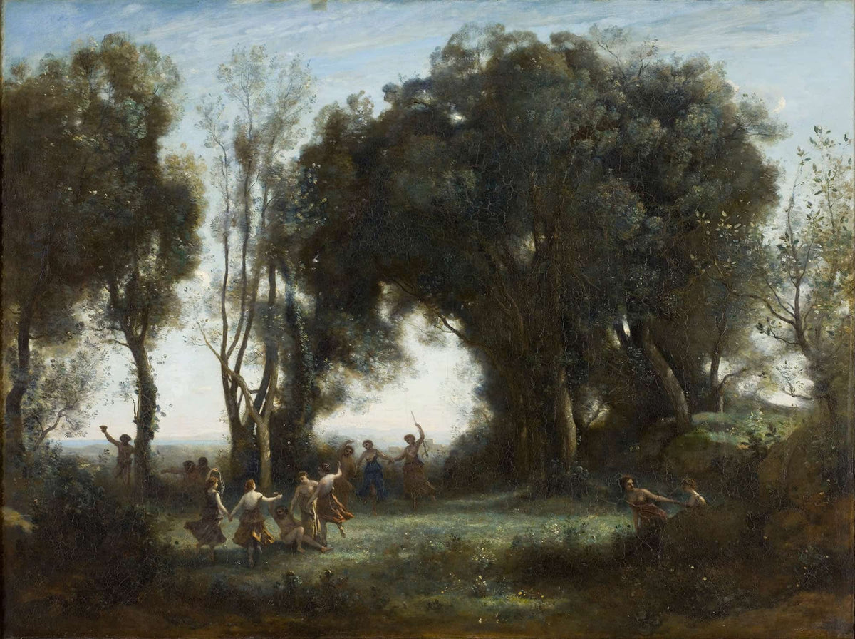 A Morning The Dance Of The Nymphs by Jean Baptiste Camille Corot