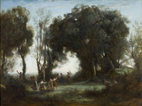 A Morning The Dance Of The Nymphs by Jean Baptiste Camille Corot