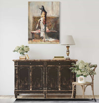 A Moroccan Woman In Traditional Dress by Mariano Fortuny Marsal