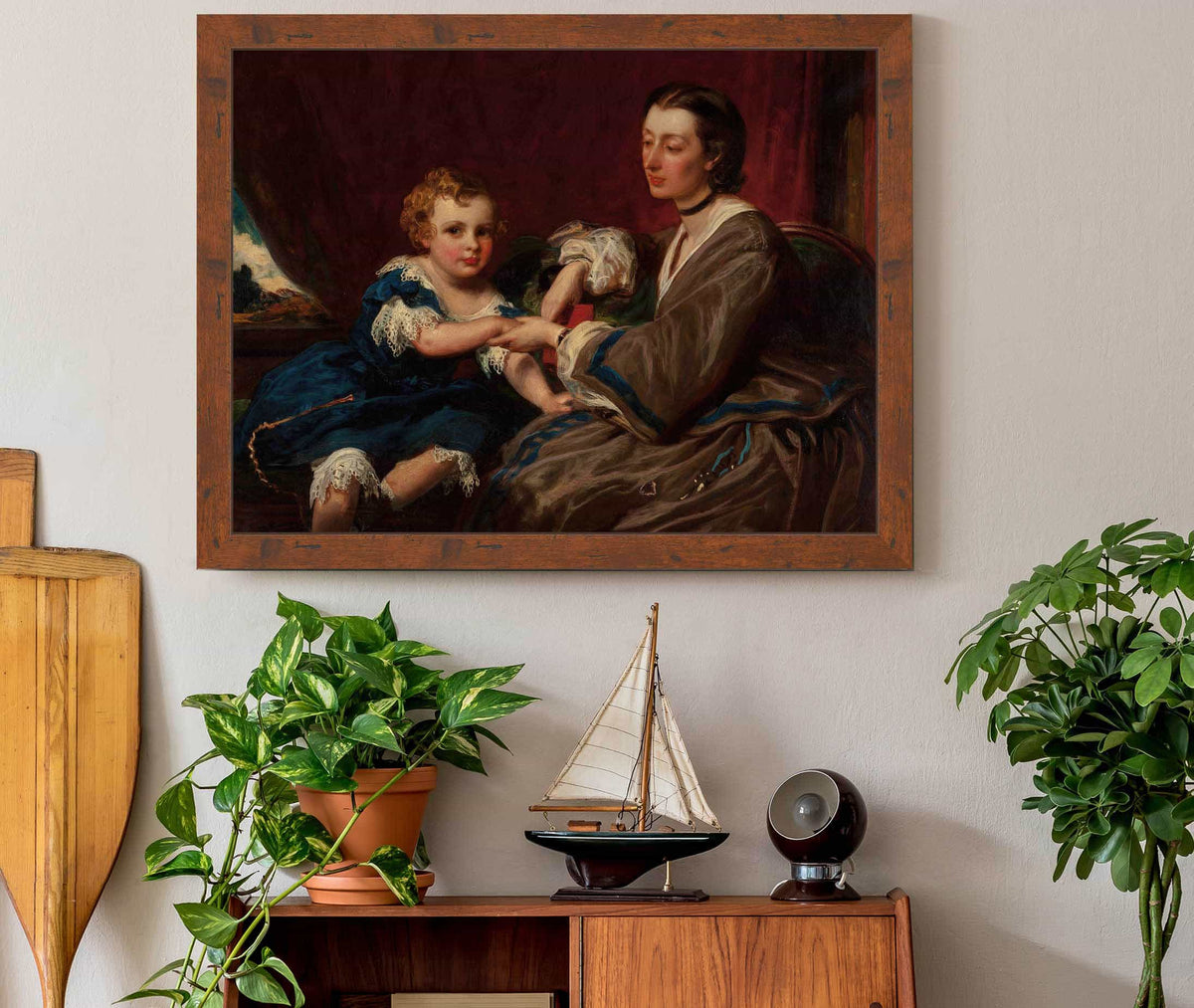 A Mother And Daughter by James Sant