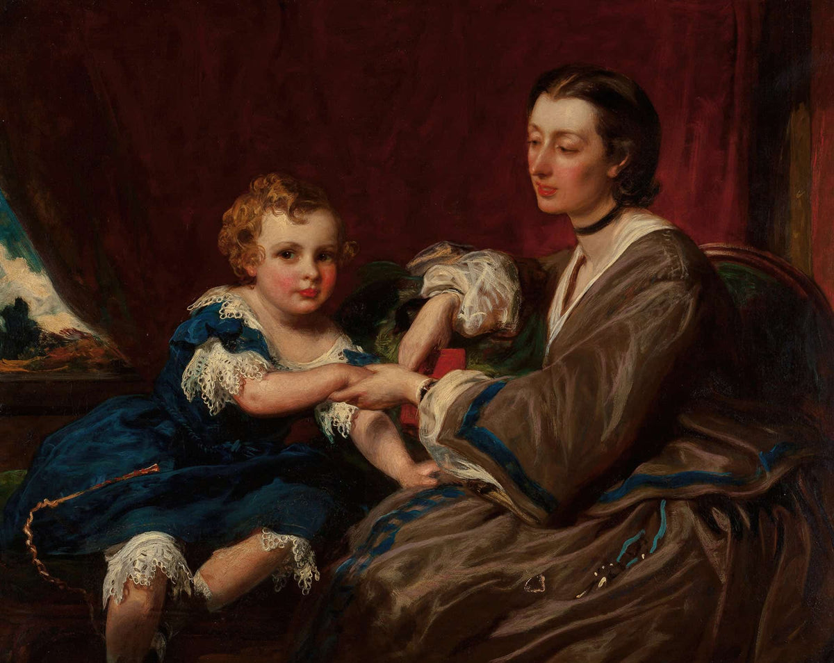 A Mother And Daughter by James Sant