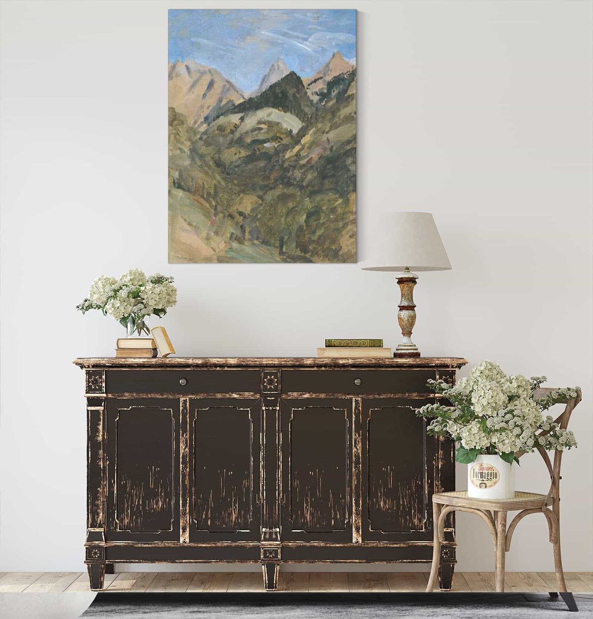 A Mountain View by Hercules Brabazon Brabazon