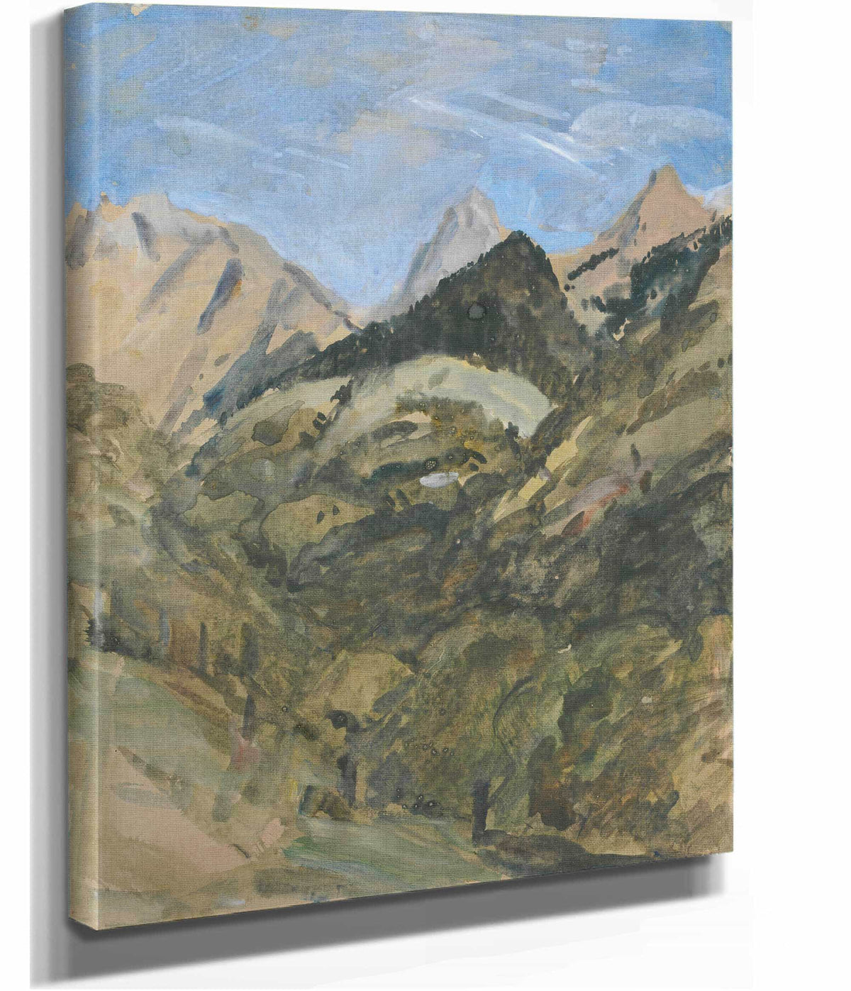 A Mountain View by Hercules Brabazon Brabazon