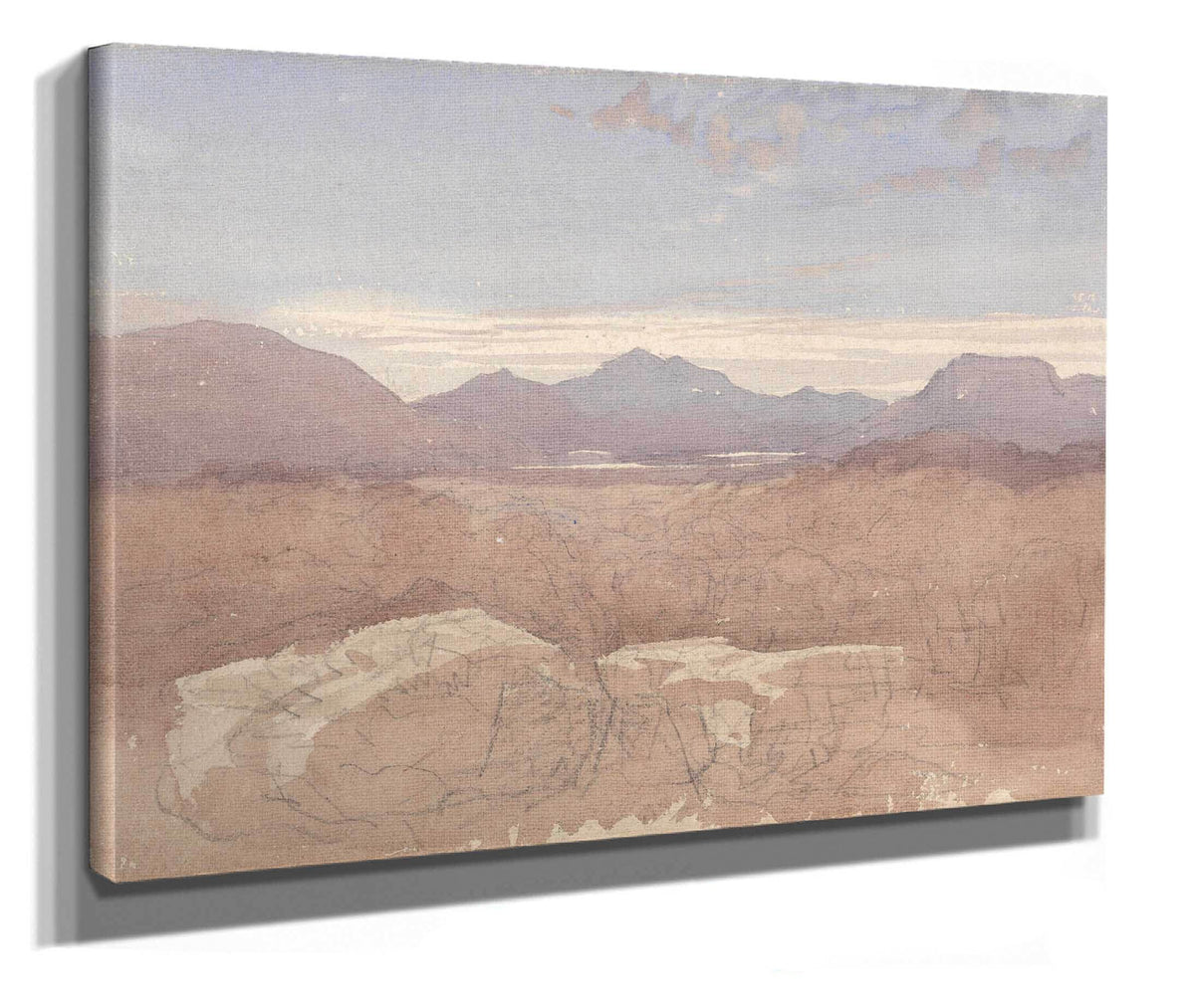 A Mountainous View North Wales S by David Cox