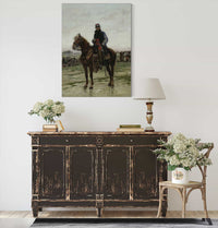 A Mounted Officer by Jean Baptiste Edouard Detaille