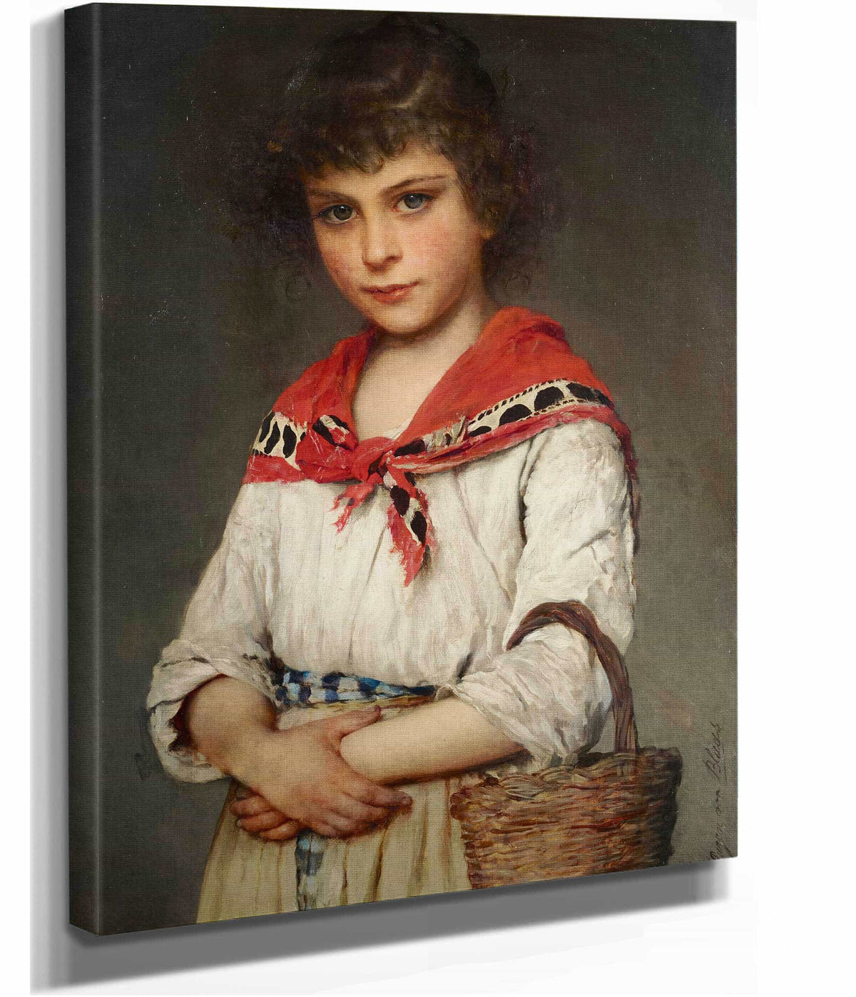 A Neapolitan Girl by Eugen Von Blaas