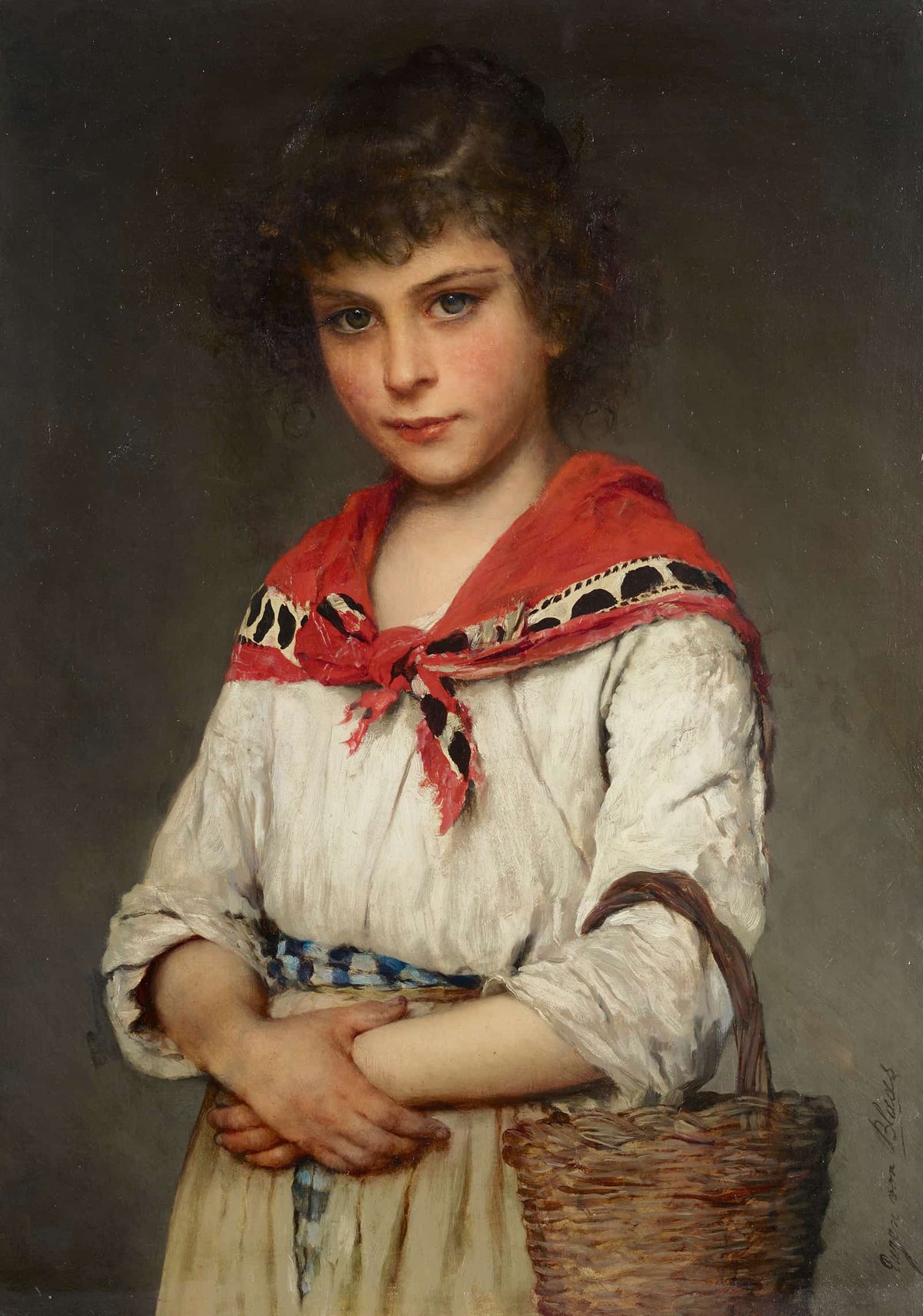 A Neapolitan Girl by Eugen Von Blaas