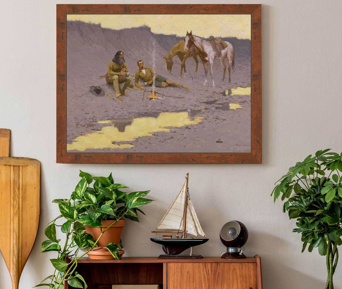 A New Year On The Cimarron by Frederic Remington