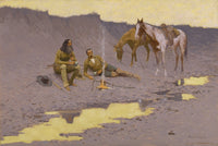 A New Year On The Cimarron by Frederic Remington