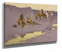 A New Year On The Cimarron by Frederic Remington