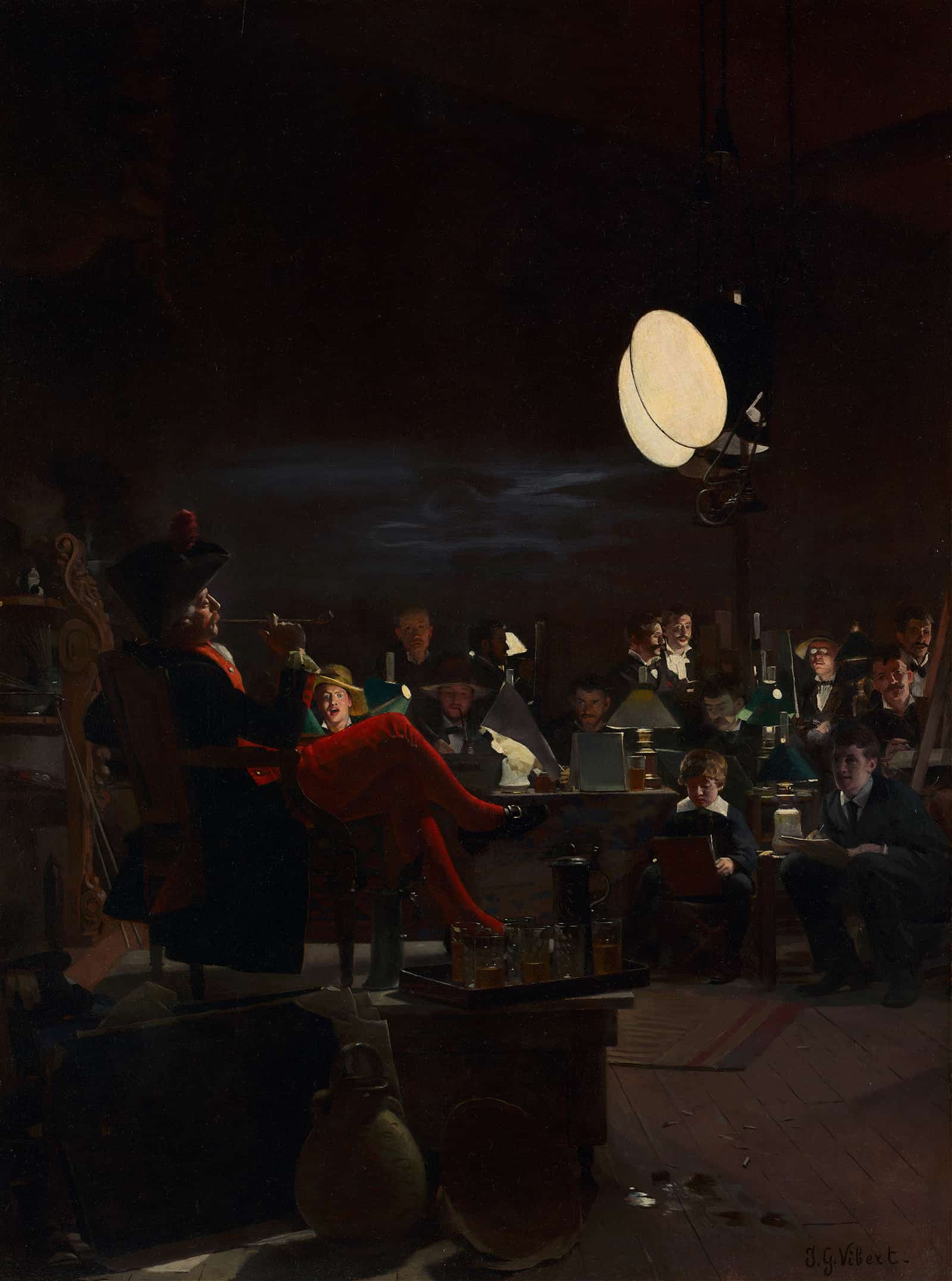 A Night Class by Jehan Georges Vibert