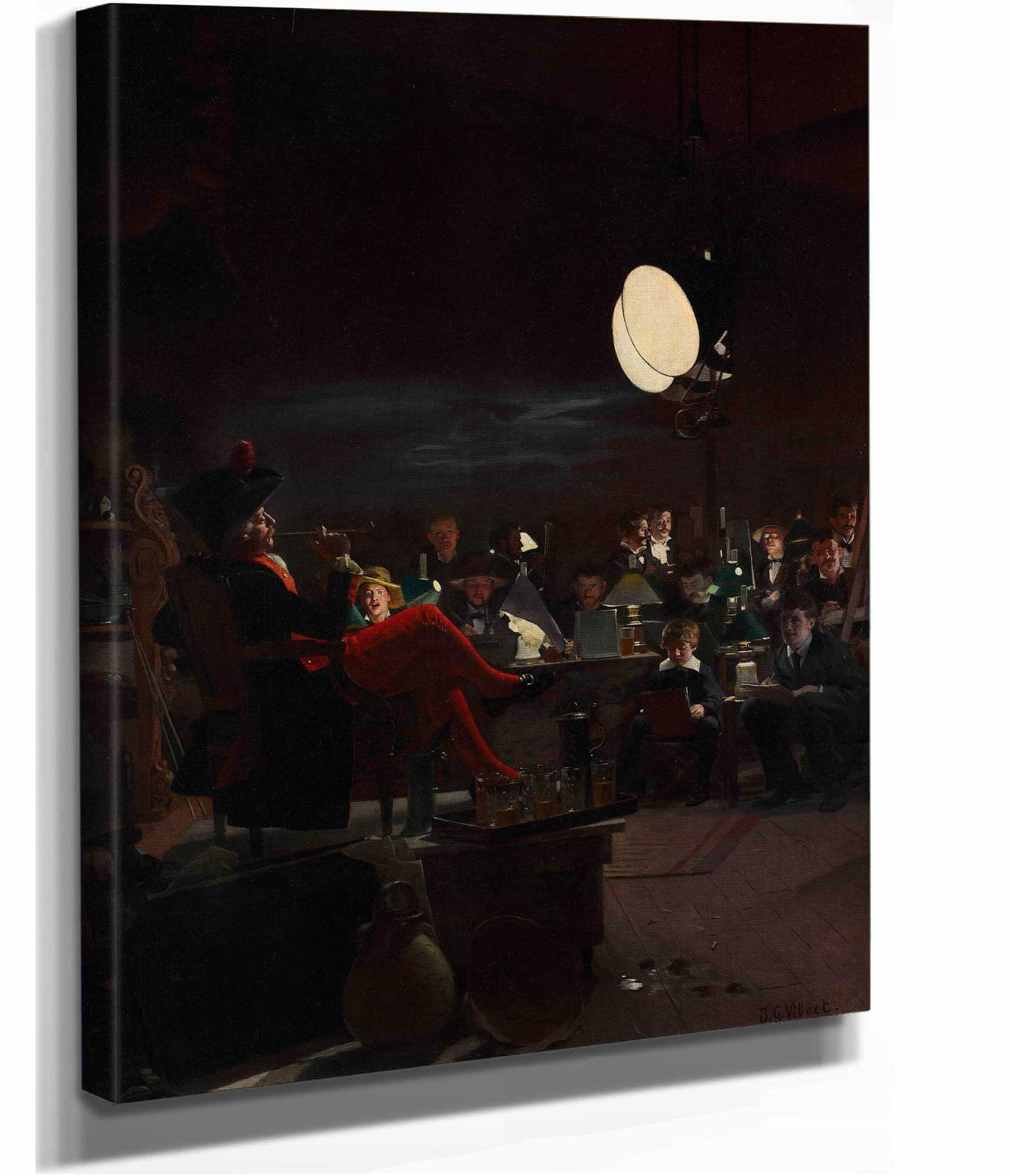 A Night Class by Jehan Georges Vibert