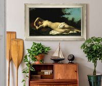 A Nymph In A Wooded Landscape by Jean Jacques Henner