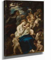 A Nymph With Cupids by Narcisse Virgile Diaz De La Pena