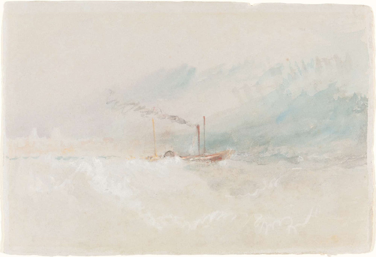 A Packet Boat Off Dover by Joseph Mallord William Turner