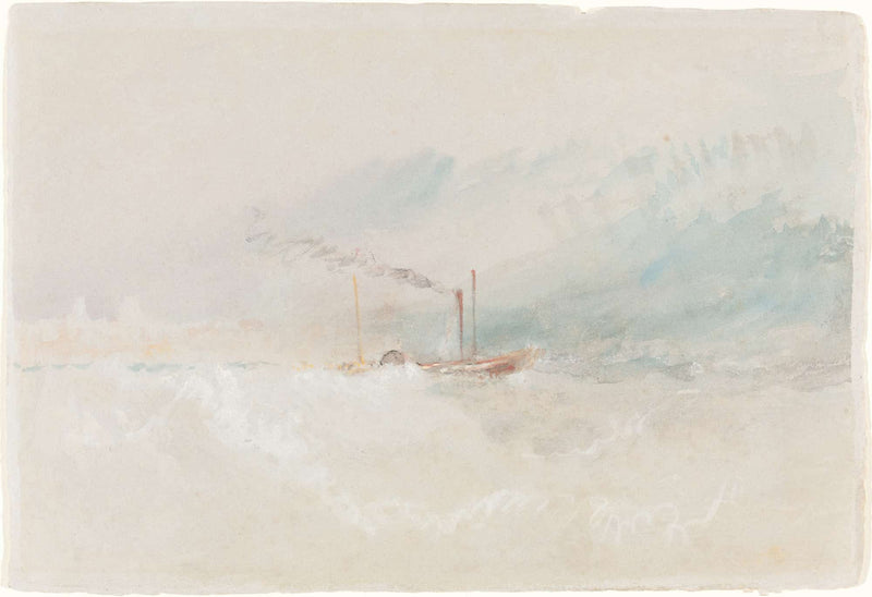 A Packet Boat Off Dover by Joseph Mallord William Turner