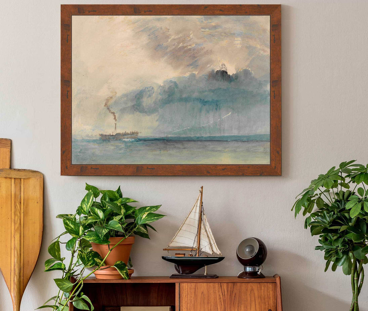 A Paddle Steamer In A Storm by Joseph Mallord William Turner