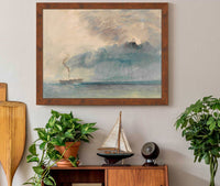 A Paddle Steamer In A Storm by Joseph Mallord William Turner