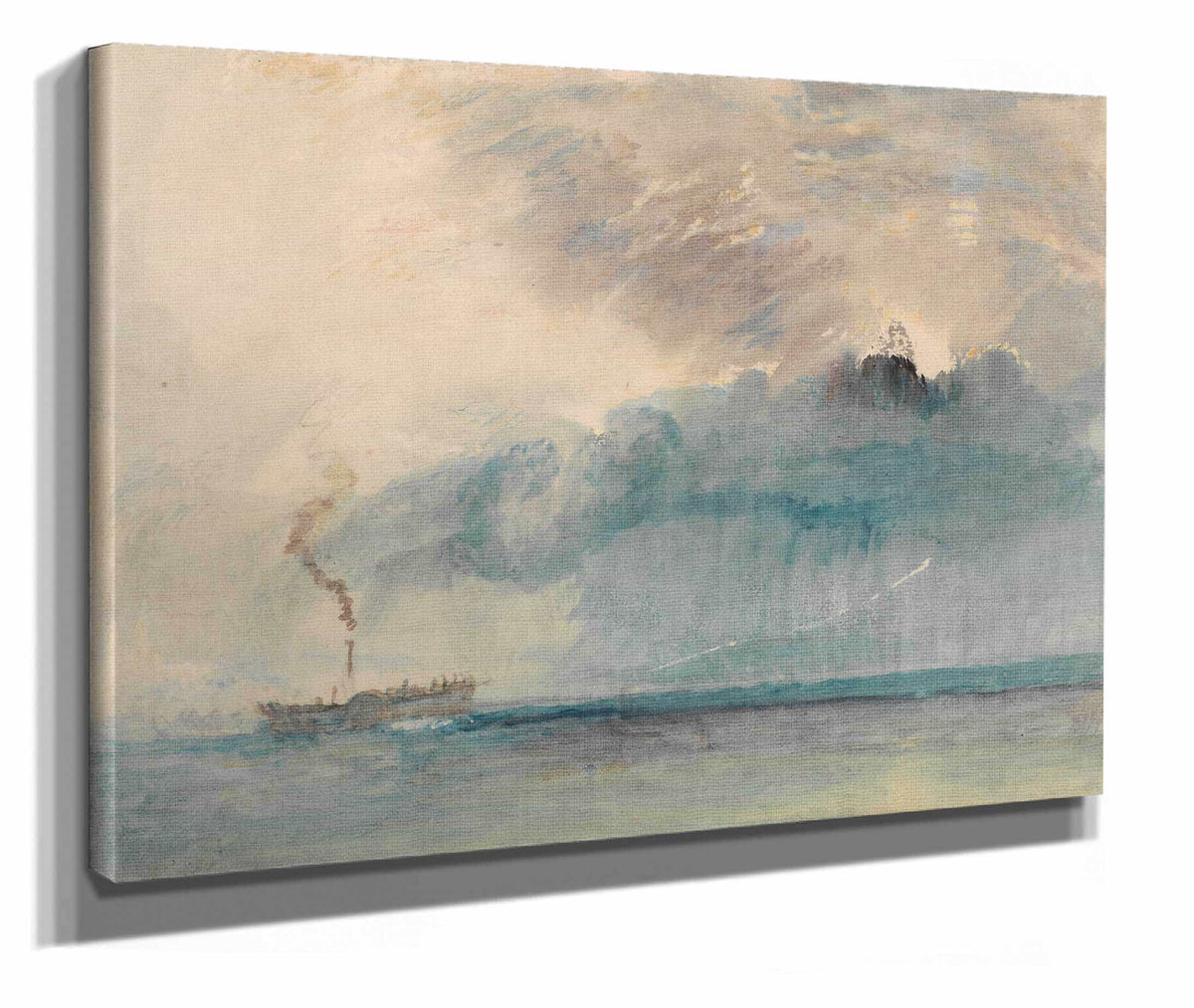 A Paddle Steamer In A Storm by Joseph Mallord William Turner
