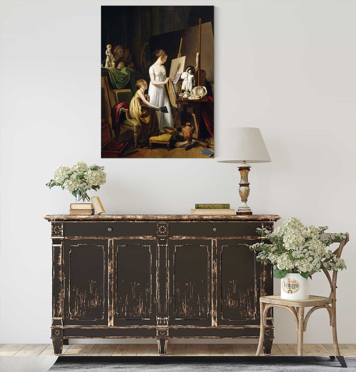 A Painters Studio by Louis Leopold Boilly