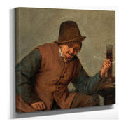 A Peasant Smoking by Adriaen Van Ostade