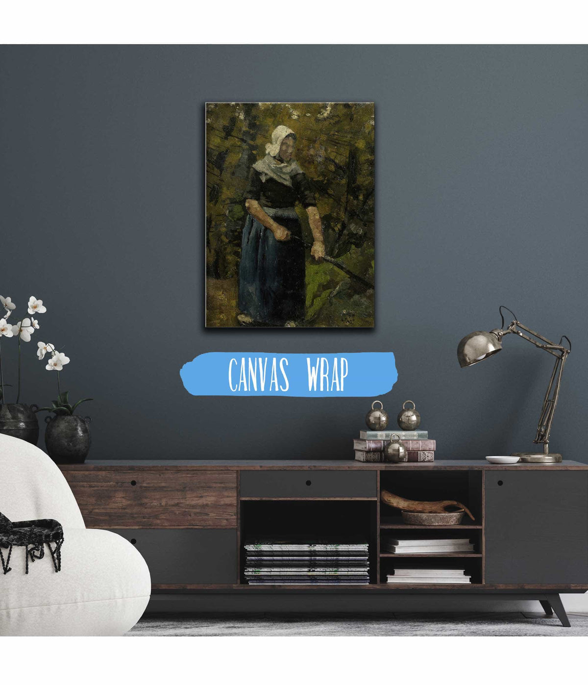 A Peasant Woman With A Stick by Richard Nicolaus Roland Holst