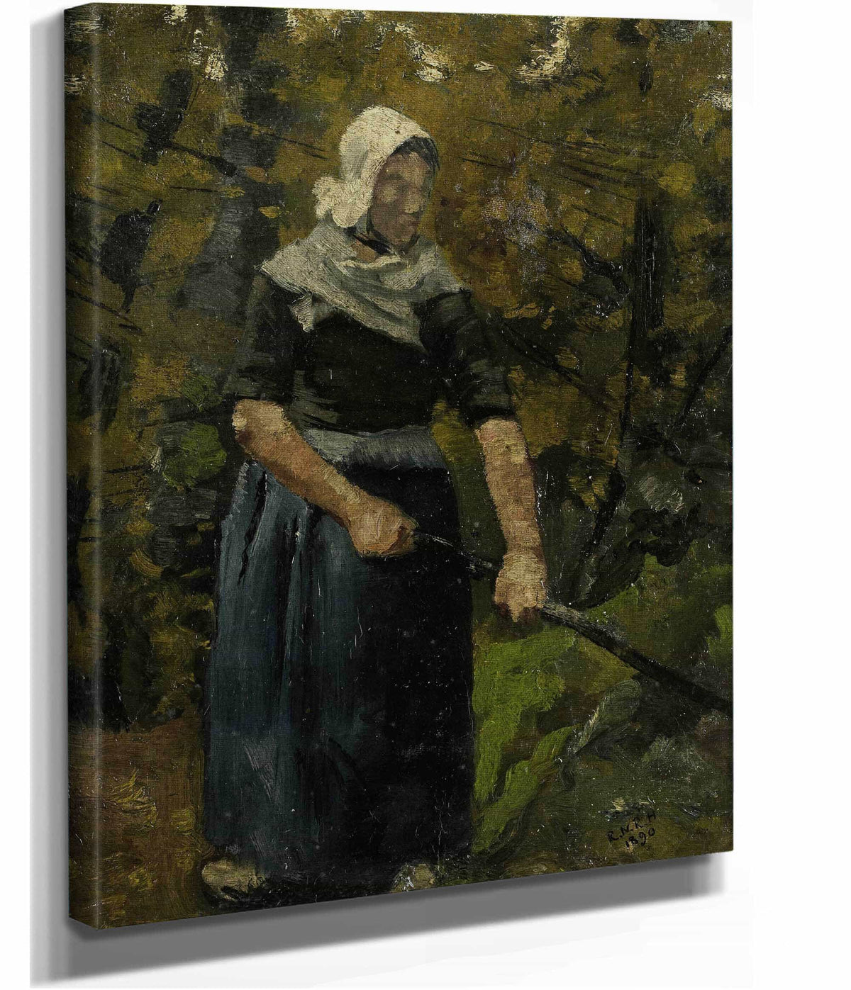 A Peasant Woman With A Stick by Richard Nicolaus Roland Holst
