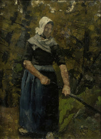 A Peasant Woman With A Stick by Richard Nicolaus Roland Holst