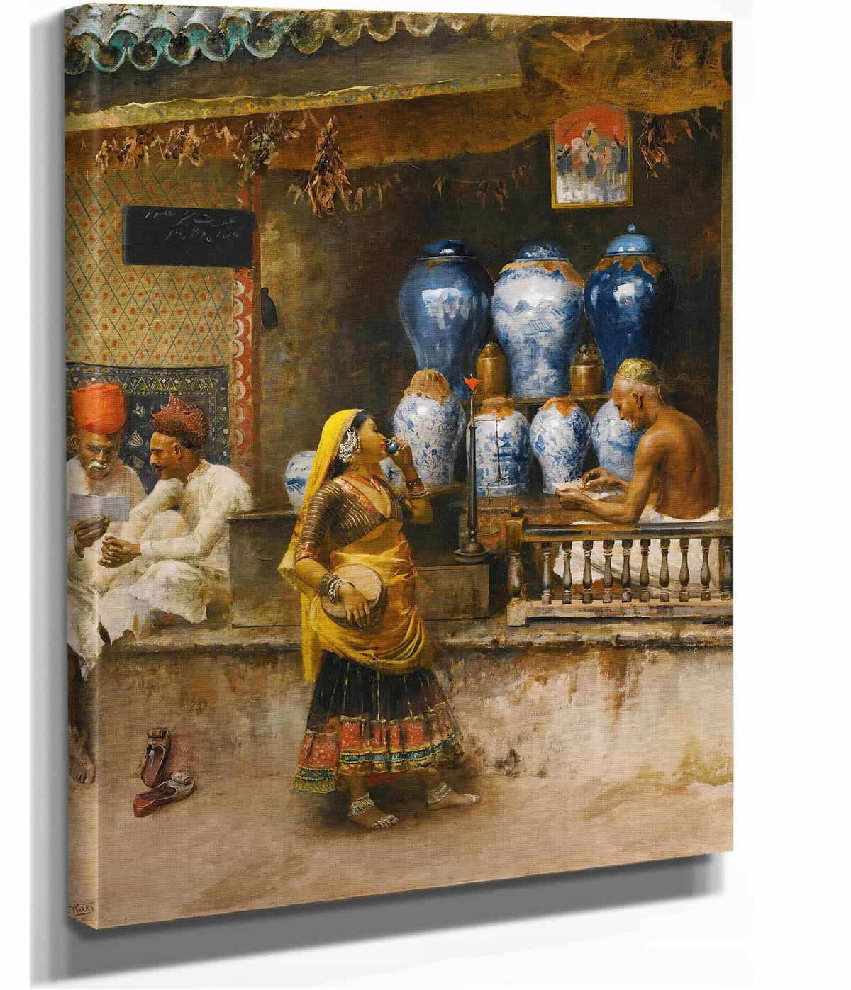 A Perfumers Shop Bombay by Edwin Lord Weeks