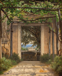 A Pergola Italy by Christoffer Wilhelm Eckersberg
