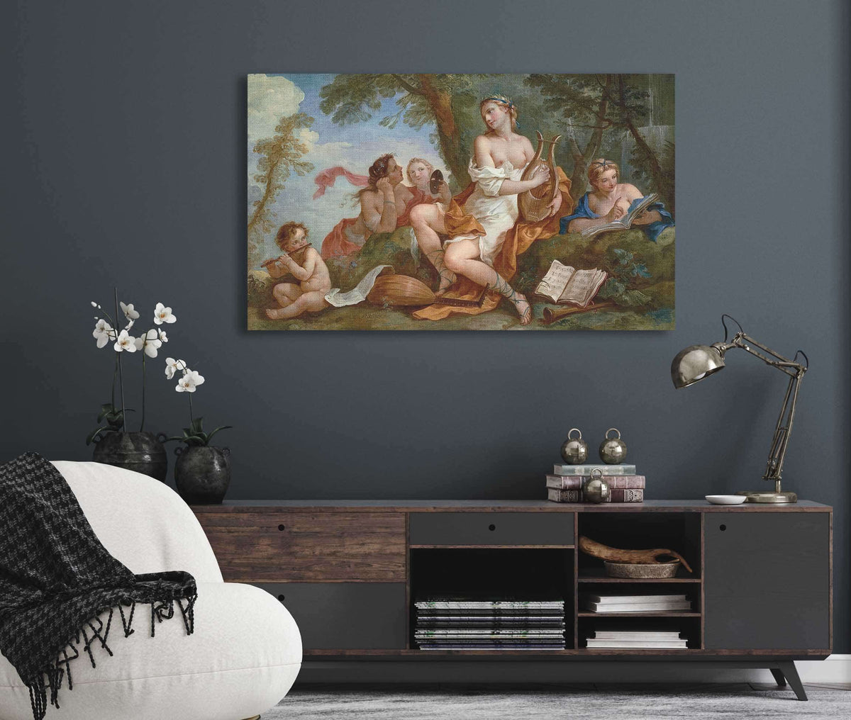 A Personification Of Music by Charles Joseph Natoire