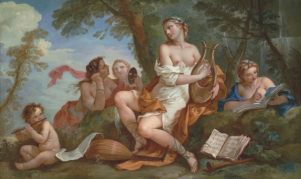 A Personification Of Music by Charles Joseph Natoire