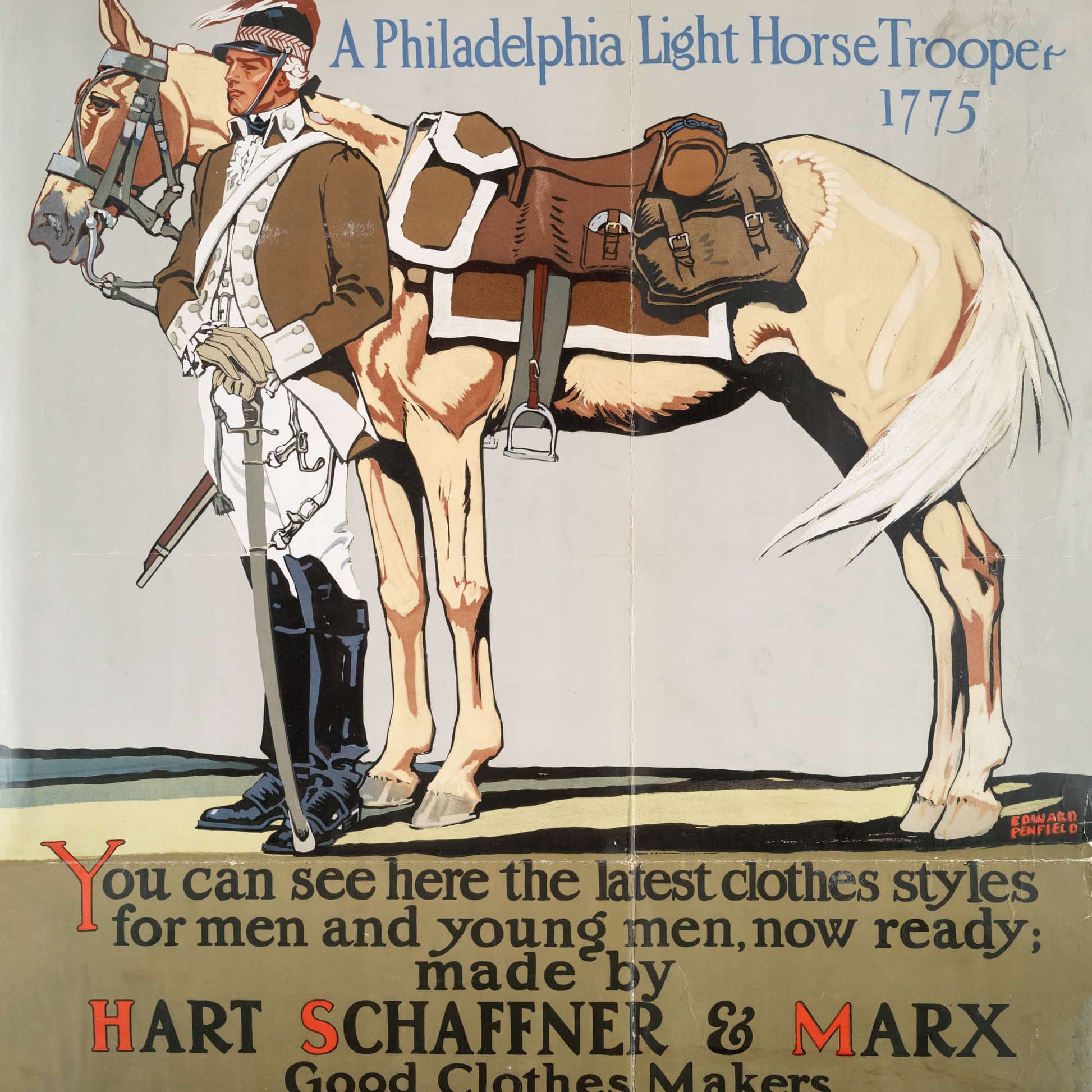 A Philadelphia Light Horse Trooper  by Edward Penfield
