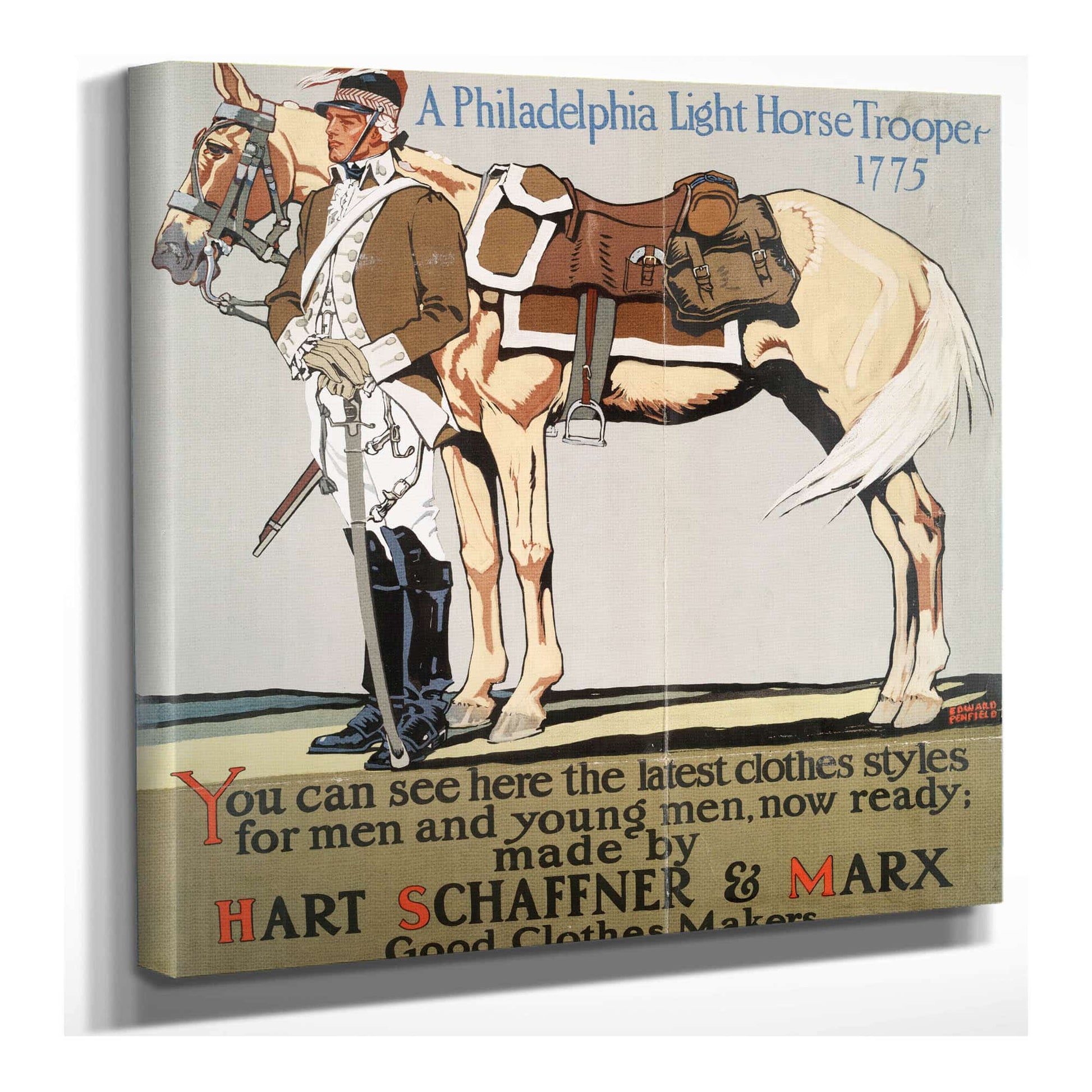 A Philadelphia Light Horse Trooper  by Edward Penfield