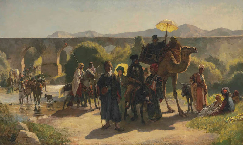 A Pilgrimage To The Jordan At The Greek Easter by Edwin Lord Weeks