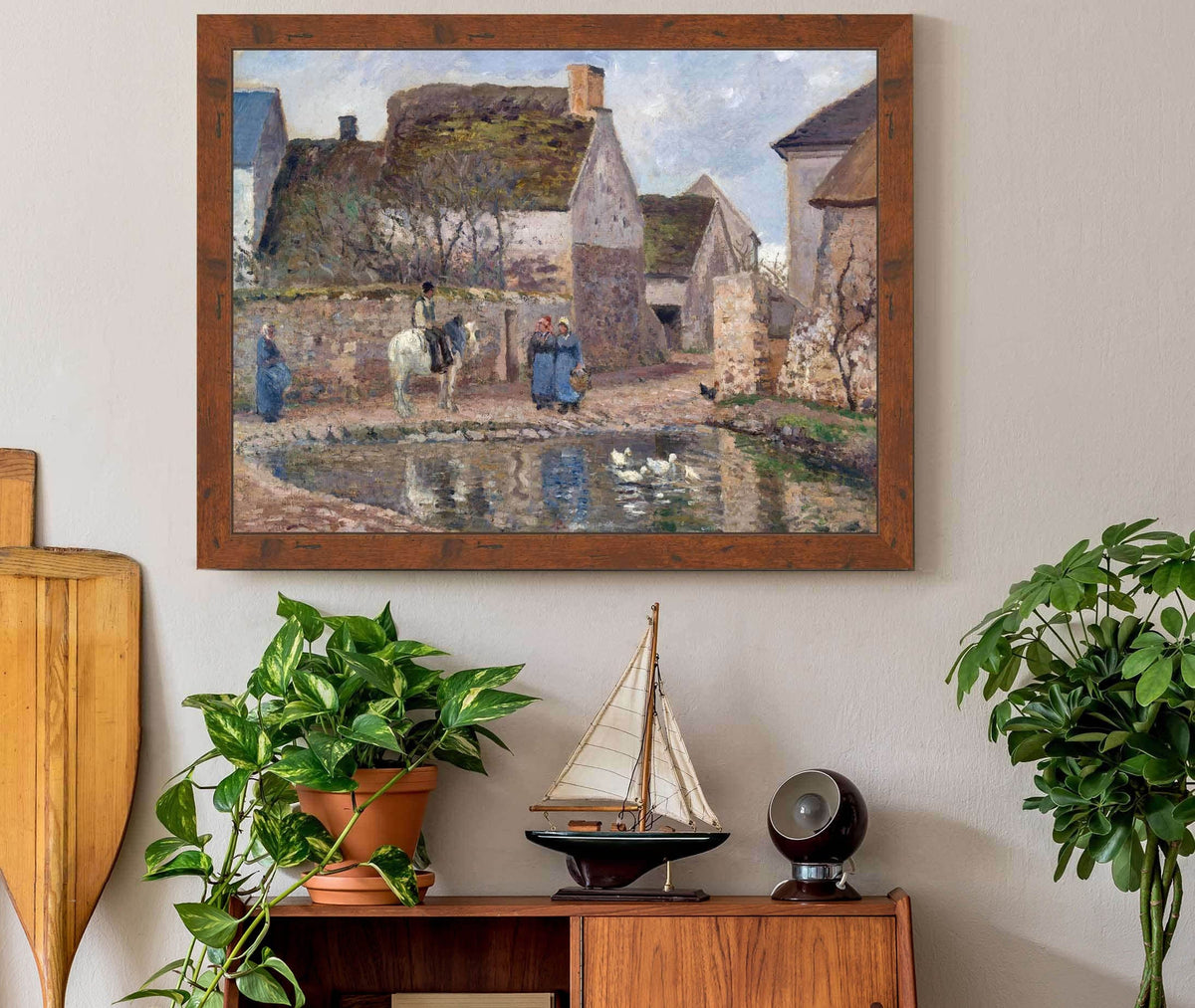 A Pond In Ennery by Camille Pissarro