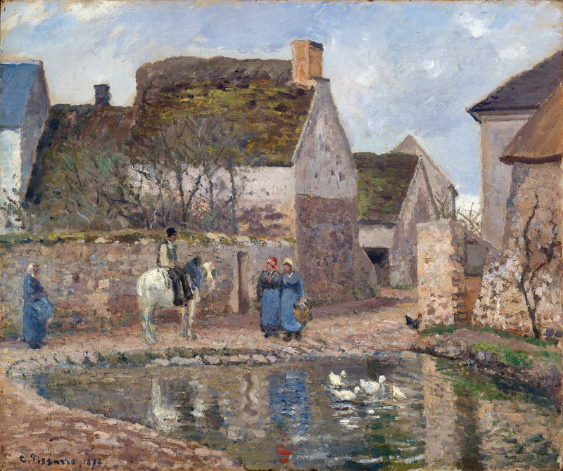 A Pond In Ennery by Camille Pissarro