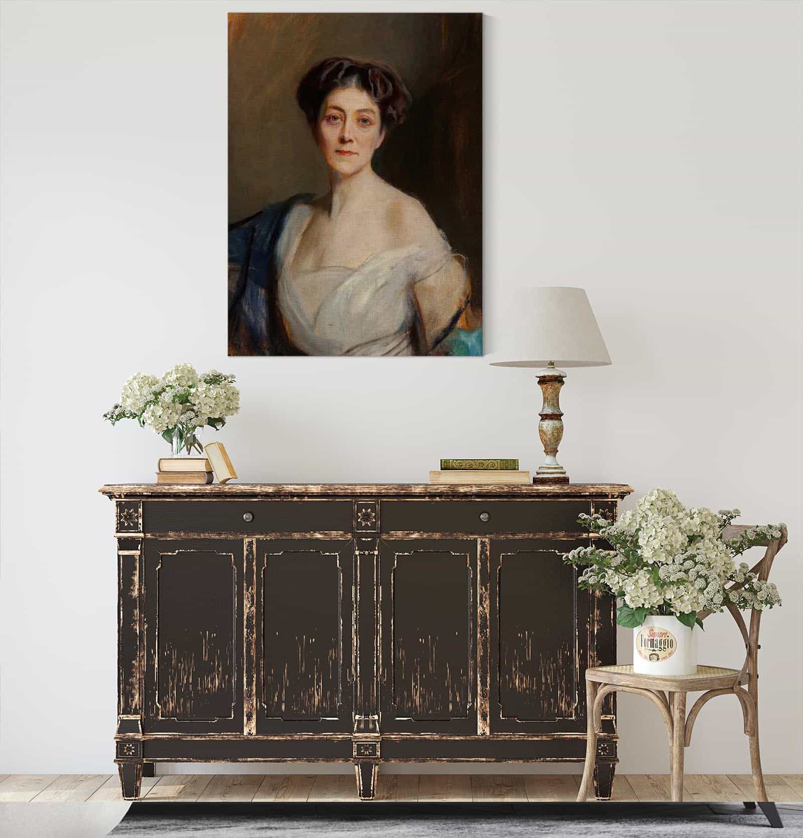 A Portrait Of Caroline Lambart Countess Of Cavan by Philip Alexius De Laszlo