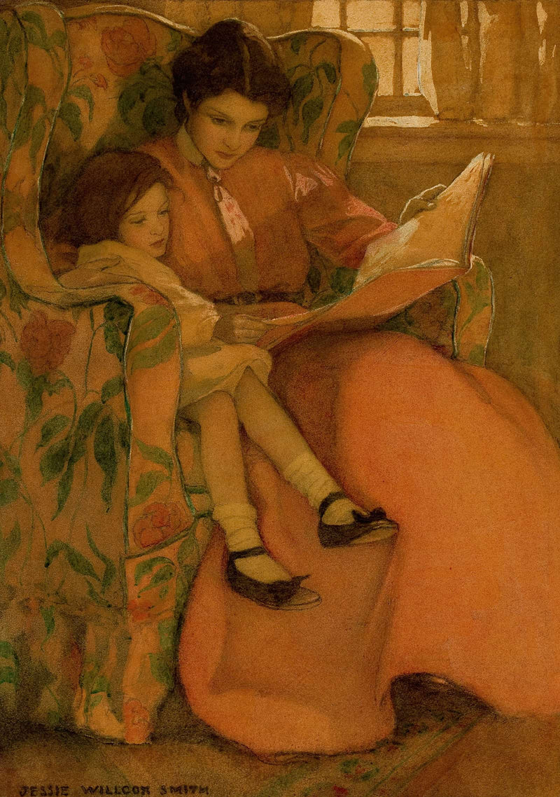 A Rainy Day by Jessie Willcox Smith